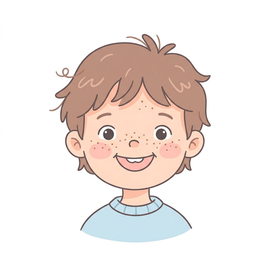Happy child cartoon